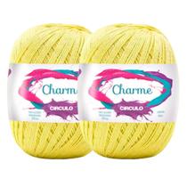Kit 2 Linha Fio Charme Circulo 396m/150g para Croche
