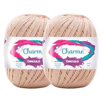 Kit 2 Linha Fio Charme Circulo 396m/150g para Croche