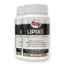 Kit 2 Lipix 6 Vitafor 120 Cápsulas