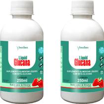 Kit 2 Liquid Glucana + Vitaminas Sabor Morango Invebra 250ml
