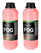 Kit 2 Liquidos Fog Morango Standart 1L Maquina De Fumaça