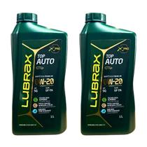 Kit 2 Litros Oleo Lubrax 0w20 Sintético API SQ SP SN GF7A