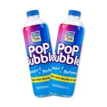 Kit 2 litros Refil para bolha de sabão líquido Pop Bubble