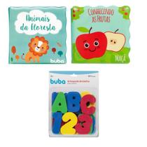Kit 2 Livrinhos Educativo E 1 Letras E Números Brinquedo - Buba