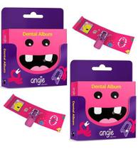 Kit 2 Livro Album Premium Estojo Para Dente De Leite Angie