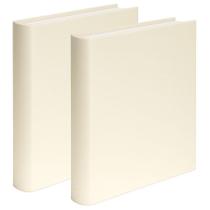 Kit 2 Livro Caixa Porta Objetos Decoração 32X23Cm Marfim