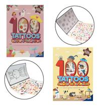 Kit 2 Livro De 100 Tatuagem Brilha No Escuro Animais De Estimação E Universo Encantado Infantil Juve Kit 2 Livro De 100 Tatuagem Brilha No Escuro Animais De Estimação E Universo Encantado Infantil Juve