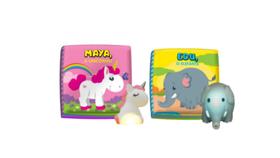 Kit 2 Livro Educativo Fofinho Banho Infantil Bebe Feliz