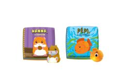 Kit 2 Livro Tá Na Hora do Banho Hamster Peixinho Bebe Feliz