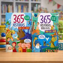 Kit 2 Livros 365 Histórias Para Ler e Ouvir + 365 Histórias Bíblicas com Qr Code Kit 2 Livros 365 Histórias Para Ler e Ouvir + 365 Histórias Bíblicas com Qr Code