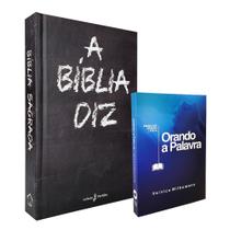 Kit 2 Livros A Bíblia Diz NVI - Giz + Orando a Palavra - Valnice Milhomens