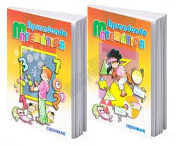 Kit 2 Livros Aprendendo Matemática com Cd Rom Obra Para Crianças