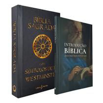 Kit 2 Livros Bíblia Sagrada NVI Com Símbolos de Fé Westminster - Preta + Introdução Bíblica