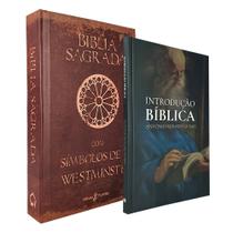 Kit 2 Livros Bíblia Sagrada NVI Com Símbolos de Fé Westminster - Retrô + Introdução Bíblica