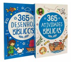 Kit 2 Livros Bíblicos - 365 Desenhos Bíblicos e 365 Atividades Bíblicas Kit 2 Livros Bíblicos - 365 Desenhos Bíblicos e 365 Atividades Bíblicas