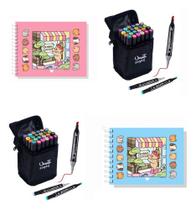 Kit 2 Livros Bobbie Goods + 48 Canetinhas Dupla Ponta + 2 Canetas Touch