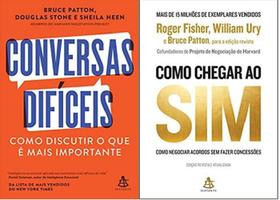 Kit 2 Livros Bruce Patton Conversas Difíceis + Como Chegar