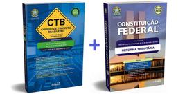 Kit 2 Livros Código De Trânsito Brasileiro + Constituição Federal com Reforma tributária