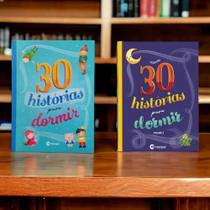 Kit 2 livros coleção 30 historias para dormir volume 1 e volume 2 livro infantil