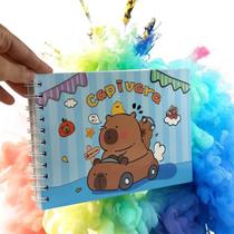 Kit 2 Livros Colorir Pintar Capivaras 50 Folhas Caderno