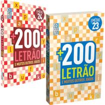 Kit 2 Livros Coquetel +200 Letrão Diretas Palavras Cruzadas Vol. 23 E Vol 24