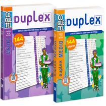 Kit 2 Livros Coquetel Duplex Volumes 38 e 39 288 Páginas de Passatempos Inteligentes