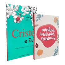 Kit 2 Livros Cristo e Eu - Discipulado + Minhas Anotações Bíblicas - Boho - Livraria Cristã Emmerick