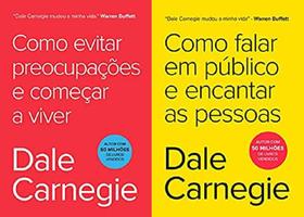 KIT 2 LIVROS DALE CARNEGIE Como Falar em Público e Encantar as Pessoas + Como evitar preocupações e começar a viver