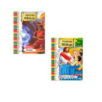Kit 2 Livros de Histórias Bíblicas Para Ler E Colorir - Blook