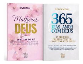 Kit 2 Livros Devocional 2026 - 365 Dias Amor Deus + Mulheres Com Deus