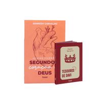 Kit 2 Livros - Devocional com Deus Paí - 40 Dias Vivendo Segundo o Coração de Deus + Tesouros de Davi Coroa Verm