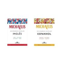 Kit 2 Livros Dicionário Michaelis Escolar Espanhol e Inglês Kit 2 Livros Dicionário Michaelis Escolar Espanhol e Inglês
