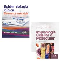 Kit 2 livros: epidemiologia clínica + imunologia celular e molecular - Kit de Livros