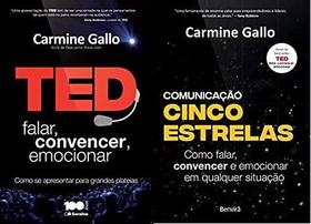 KIT 2 LIVROS Garmine Gallo Ted Falar, Convencer, Emocionar + Comunicação cinco estrelas KIT 2 LIVROS Garmine Gallo Ted Falar, Convencer, Emocionar + Comunicação cinco estrelas