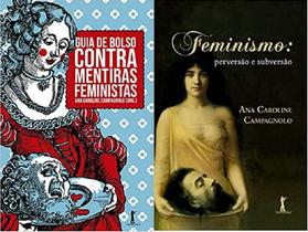 Kit 2 Livros Guia Bolso Contra Mentiras Feministas +