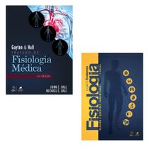 Kit 2 livros: guyton & hall - tratado de fisiologia médica + fisiologia - revisão e questões comentadas