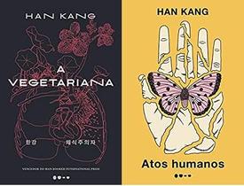 KIT 2 LIVROS Han Kang A vegetariana + Atos humanos DRAMA COREANO