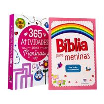 Kit 2 Livros Infantil Bíblia para meninas + 365 Atividades para Meninas
