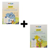 Kit 2 Livros Infantis - Apostilas 2º e 3º Ano - Matemática e Português - Aprendizado Divertido e Educativo