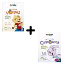 Kit 2 Livros Infantis - Aprendendo Consoantes + Aprendendo Vogais - Alfabetização Divertida e Educativa Kit 2 Livros Infantis - Aprendendo Consoantes + Aprendendo Vogais - Alfabetização Divertida e Educativa