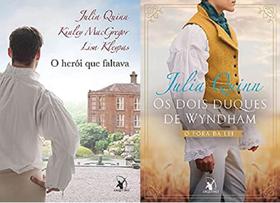 kit 2 livros Julia Quinn O herói que faltava : Os dois duques de Wyndham O fora da lei O aristocrata