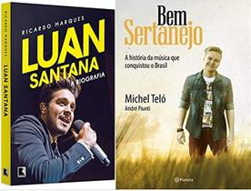 KIT 2 LIVROS LUAN SANTANA + MICHEL TELO Bem Sertanejo
