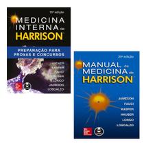 Kit 2 livros: manual de medicina de harrison + medicina interna de harrison - AMGH