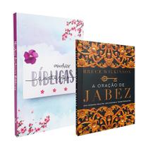 Kit 2 Livros Minhas Anotações Bíblicas Aquarela + Oração de Jabez - Bruce Wilkinson