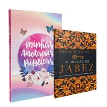 Kit 2 Livros Minhas Anotações Bíblicas Borboleta + Oração de Jabez - Bruce Wilkinson