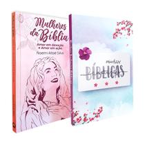 Kit 2 Livros Mulheres da Bíblia + Minhas Anotações Bíblicas - Aquarela