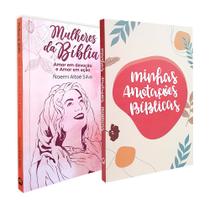 Kit 2 Livros Mulheres da Bíblia + Minhas Anotações Bíblicas - Boho
