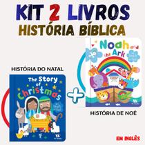 KIT 2 LIVROS NOAH AND TEH ARK + THE STORY OF CHRISTMAS Almofadado Com Alça Interativo Sensorial EM INGLÊS KIT 2 LIVROS NOAH AND TEH ARK + THE STORY OF CHRISTMAS Almofadado Com Alça Interativo Sensorial EM INGLÊS