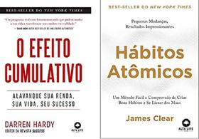 kit 2 LIVROS O efeito cumulativo + Hábitos Atômicos