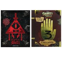 Kit 2 Livros, O livro do Bill + O diário perdido de Gravity falls Vol.03, Capa Dura, Português, Alex Hirsch - Universo dos Livros